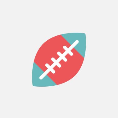 Amerikan futbolu ikonu vektör çizimi