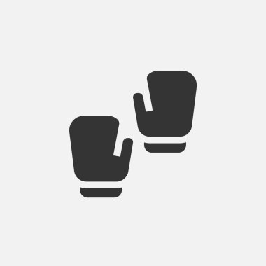 Boks eldivenleri ikon vektör çizimi tasarımı