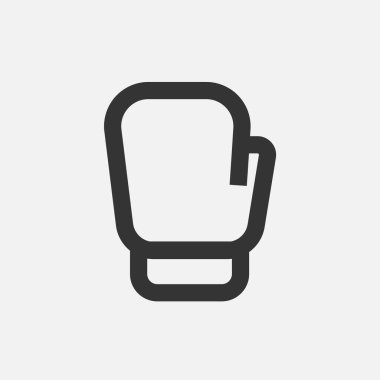 Boks eldivenleri ikon vektör çizimi tasarımı