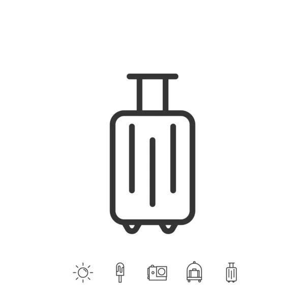 Luggage Icon Vector Illustration Design — Stock Vector
