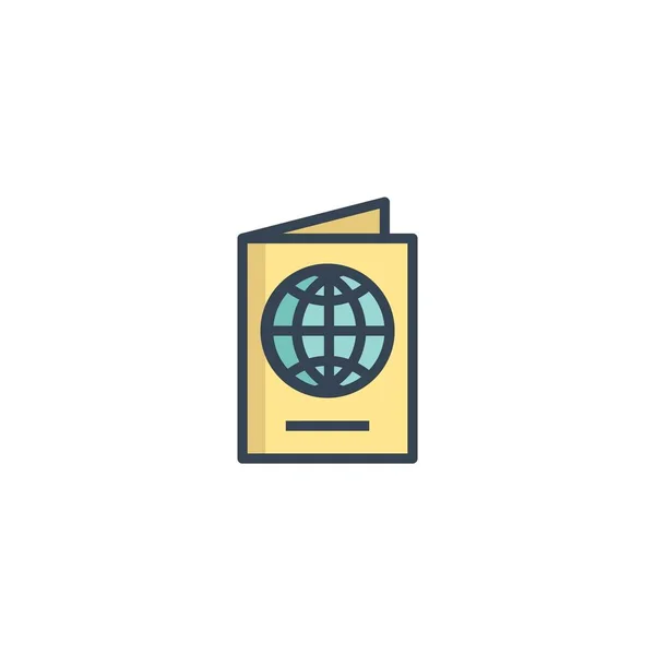 Passport Icon Vector Illustration Design — Stock Vector