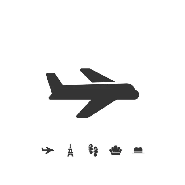 Plane Icon Vector Illustration Design — Stock Vector