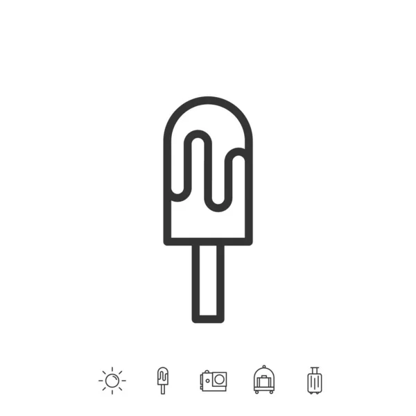Popsicle Icon Vector Illustration Design — Stock Vector