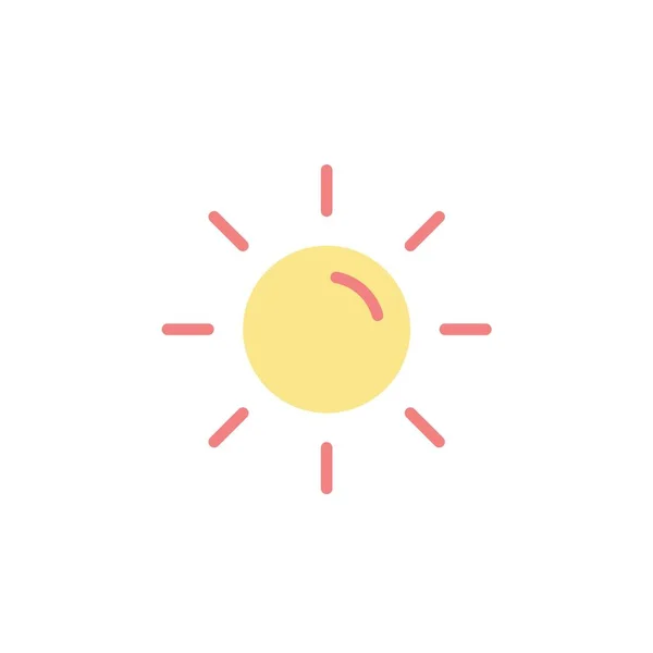 Sol Icono Solar Vector Ilustración Diseño — Vector de stock