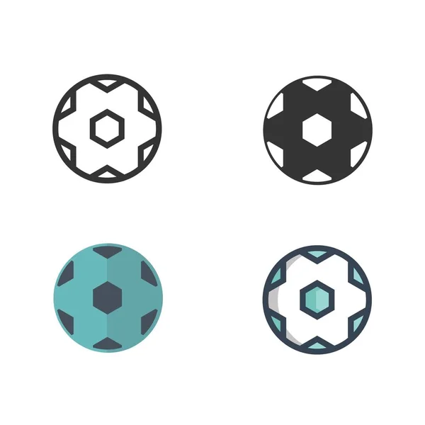 Дизайн Векторной Иллюстрации Футбольного Мяча — стоковый вектор