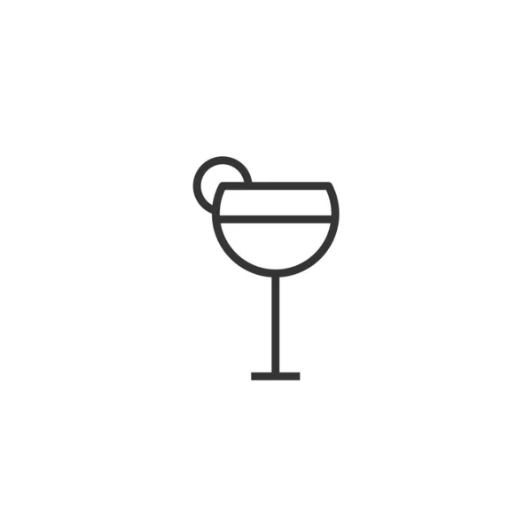 Cocktail Drink Vektor Symbol Vektor Illustration Design — Stockvektor