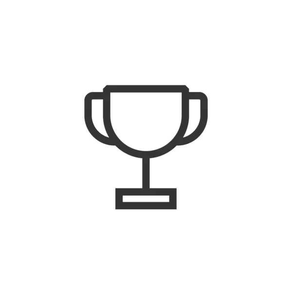 トロフィーカップアイコンベクトルイラストデザイン — ストックベクタ