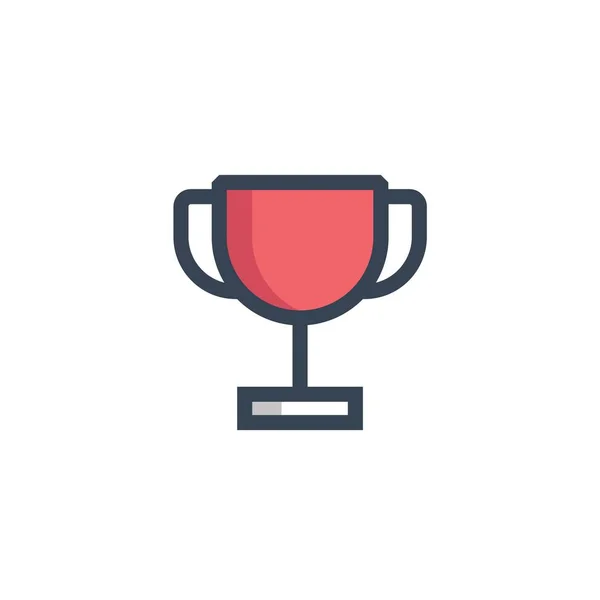 Трофейний Кубок Значок Векторний Дизайн Ілюстрації — стоковий вектор