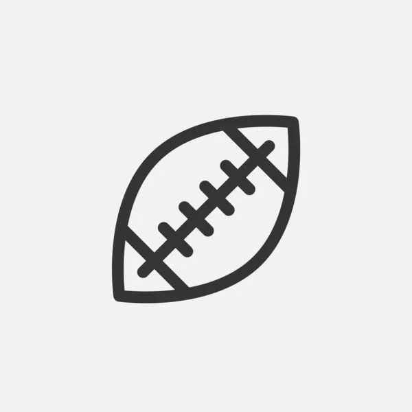 American Football Ikone Vektor Illustration Design — Stockvektor