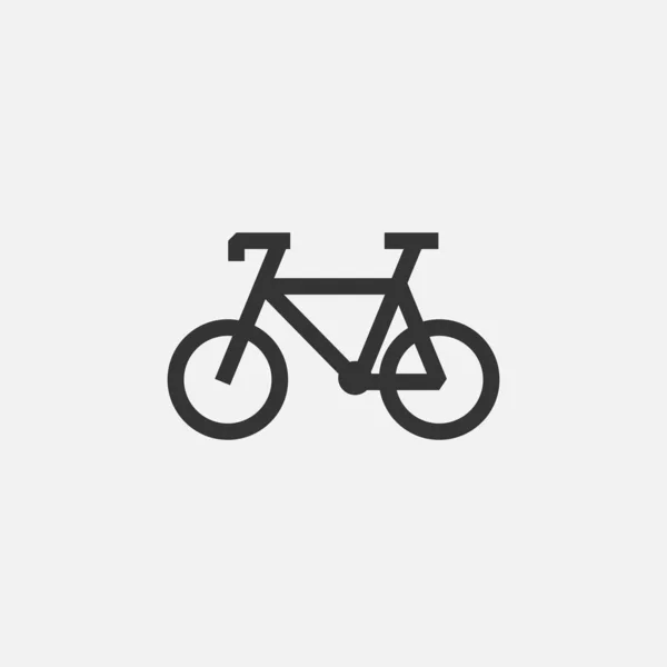 Fiets Pictogram Vector Illustratie Ontwerp — Stockvector