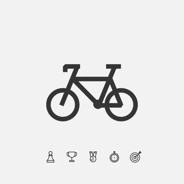 Icono Bicicleta Vector Ilustración Diseño — Archivo Imágenes Vectoriales