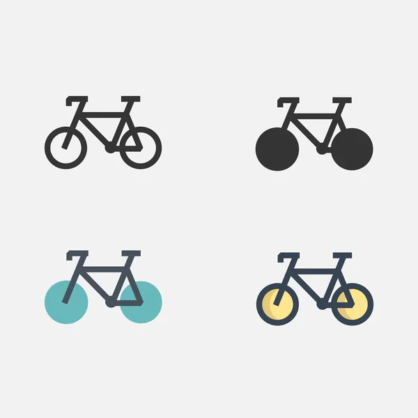 Design Ilustração Vetor Ícone Bicicleta — Vetor de Stock