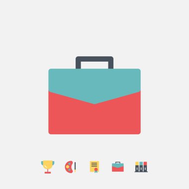 evrak çantası simgesi vektör illüstrasyon tasarımı