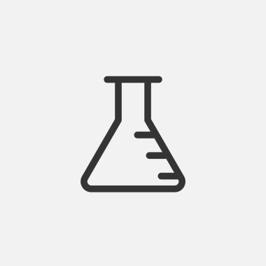 Kimyasal matara ikon vektör çizimi tasarımı