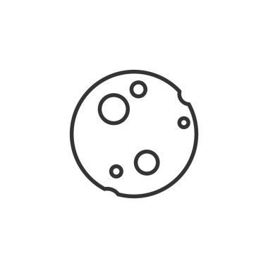 Gezegen ikonu vektör çizimi tasarımı