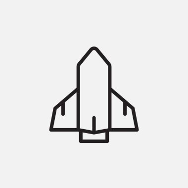 roket fırlatma simgesi vektör illüstrasyon tasarımı