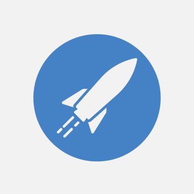 roket fırlatma simgesi vektör illüstrasyon tasarımı