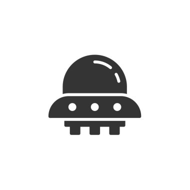 Uzay gemisi simgesi vektör illüstrasyon tasarımı