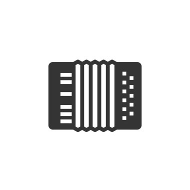 Akordeon simgesi vektör illüstrasyon işareti