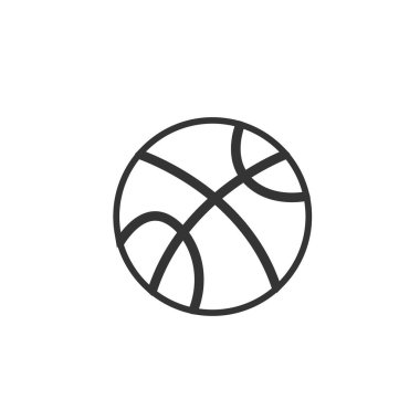 Basketbol topu ikonu vektör illüstrasyon işareti