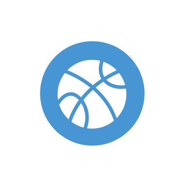 Basketbol topu ikonu vektör illüstrasyon işareti