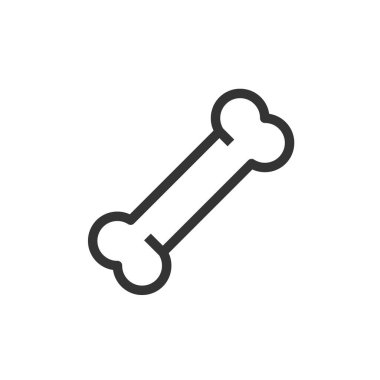 köpek kemiği simgesi vektör illüstrasyon işareti