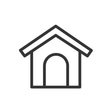 köpek evi simgesi vektör illüstrasyon işareti