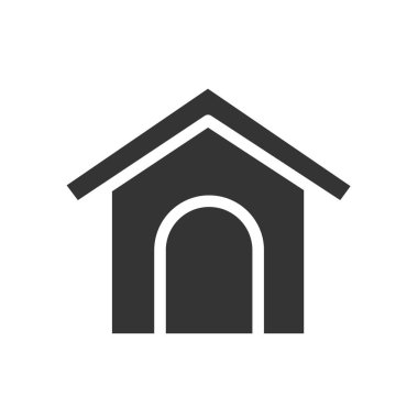 köpek evi simgesi vektör illüstrasyon işareti