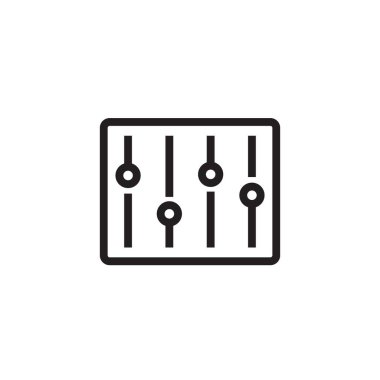 müzik eşitleyici simge vektör illüstrasyon işareti