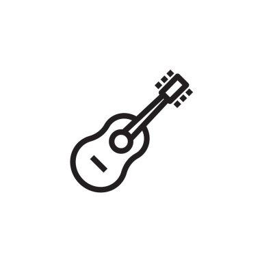 gitar simgesi vektör illüstrasyon işareti