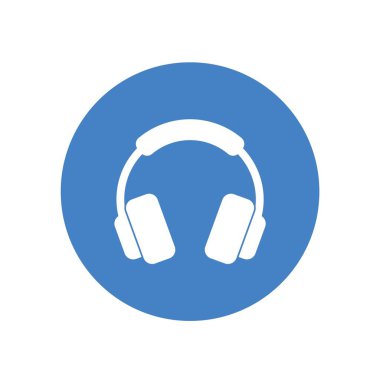 kulaklık simgesi vektör illüstrasyon işareti