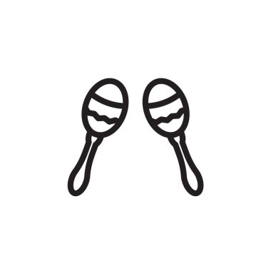 maracas simgesi vektör illüstrasyon işareti