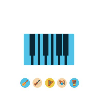 piyano simgesi vektör illüstrasyon işareti