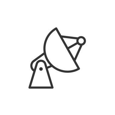 uydu anten ikonu vektör illüstrasyon işareti