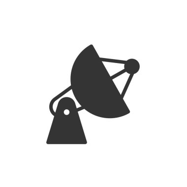 uydu anten ikonu vektör illüstrasyon işareti