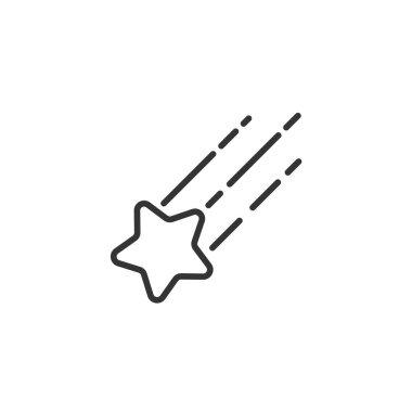 kayan yıldız simgesi vektör illüstrasyon işareti