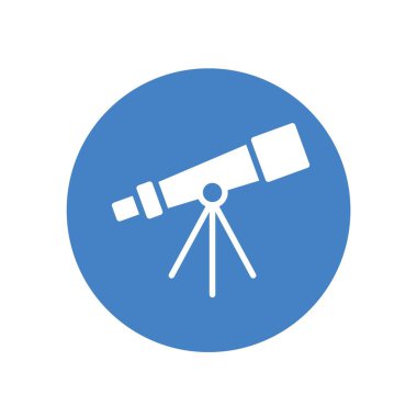 teleskop simgesi vektör illüstrasyon işareti