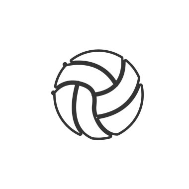 Voleybol ikonu vektör illüstrasyon işareti