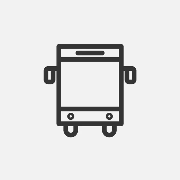 Icono Bus Vector Ilustración Diseño — Vector de stock