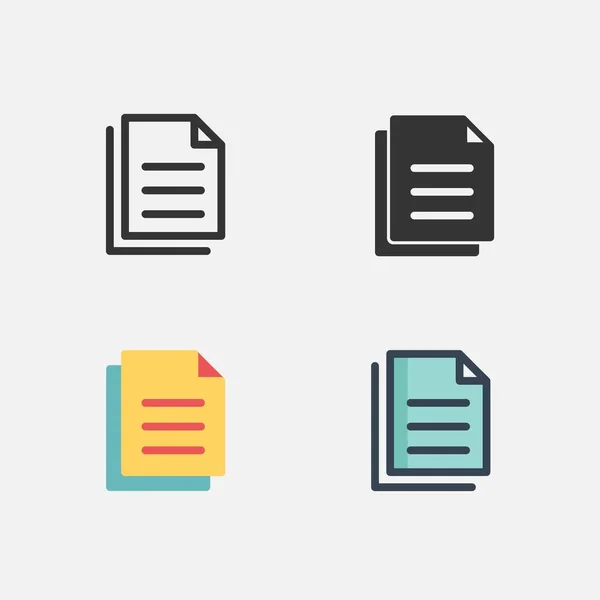 Documentos Icono Vector Ilustración Diseño — Archivo Imágenes Vectoriales