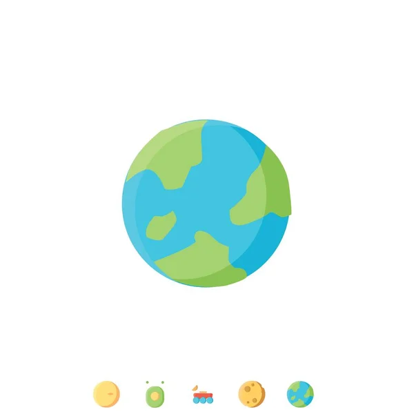地球惑星アイコンベクトルのイラストデザイン — ストックベクタ