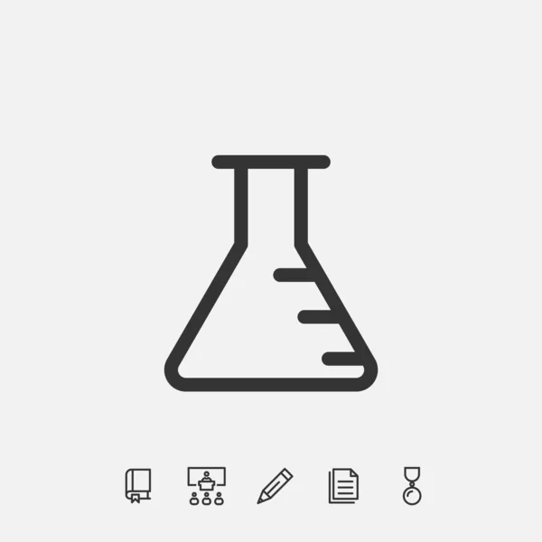 Chemische Kolben Symbol Vektor Illustration Design — Stockvektor