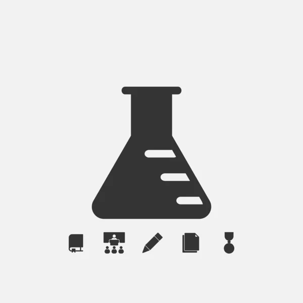 Chemische Kolben Symbol Vektor Illustration Design — Stockvektor