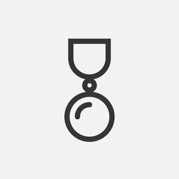 Медальний Значок Векторний Дизайн Ілюстрації — стоковий вектор