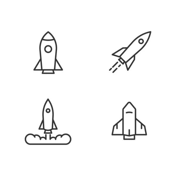 Rocket Icon Vector Illustration Design — Stock Vector