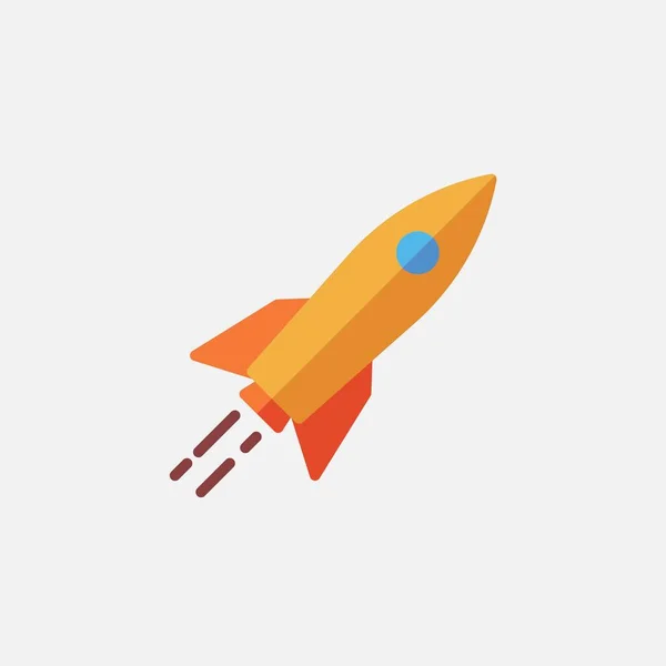 Rocket Launch Icon Vector Illustration Design — Stock Vector