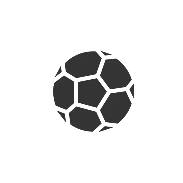 Bola Fútbol Icono Vector Signo Ilustración — Vector de stock
