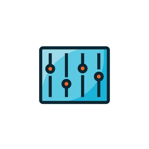 Equalizer Icon Vector Illustration Sign — 스톡 벡터