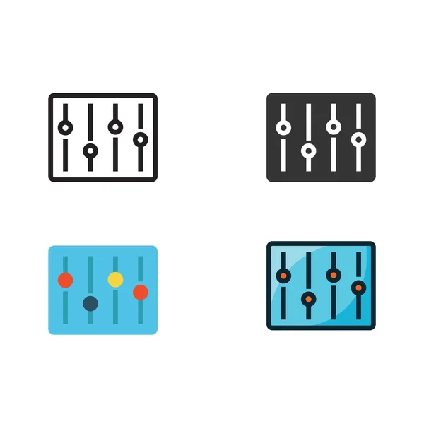Equalizer Icon Vector Illustration Sign — 스톡 벡터