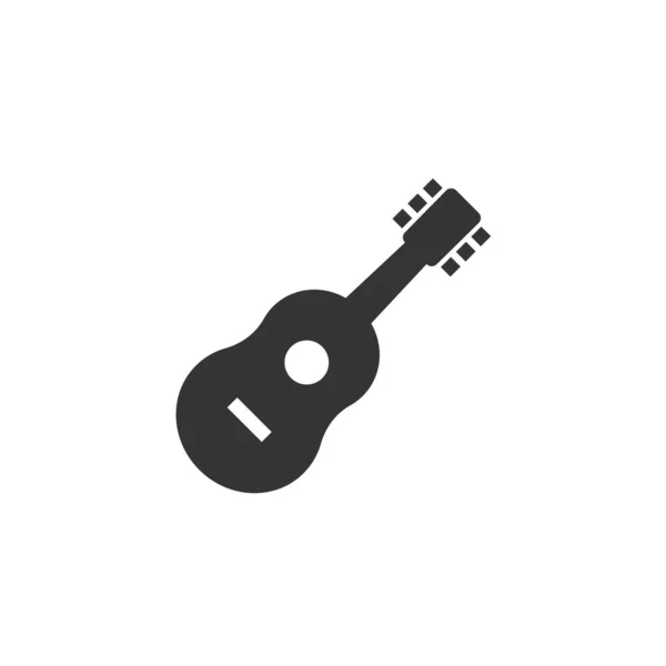 Icono Guitarra Vector Signo Ilustración — Vector de stock